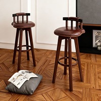 Tabouret de bar pivotant sur mesure avec siège rembourré, chaise de bar commerciale pour café et restaurant