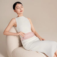 Ceinture de massage réglable pour la taille et l'abdomen, avec chaleur et vibrations Shiatsu, pour soulager les douleurs menstruelles chez les femmes, vente en gros
