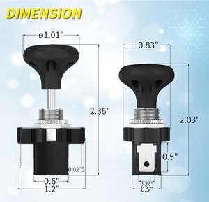 Golf giỏ hàng chuyển đổi đèn pha đẩy kéo loại 12 Volt phổ ánh sáng chuyển đổi nút cho Câu lạc bộ xe - Product Image 2