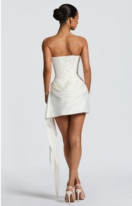 <span class=keywords><strong>Abito</strong></span> aderente Sexy aderente a doppio ponte da donna di alta qualità elegante con collo a fazzoletto <span class=keywords><strong>Mini</strong></span> abiti da sera - Product Image 3