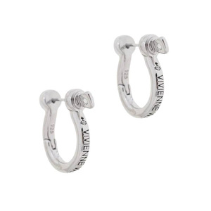 Pendientes Unisex Empress Dowager Vivienne con Letra Bolt, Estilo Punk Saturno, con Zirconia en Engaste de Bisel, Joyería de Aleación de Lujo Ligero y de Moda para Hombre - Product Image 5
