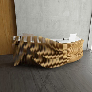 Luxury Office Front Desk bar <b>Counter</b> Store Hospital Company <b>Receptions</b> Factory Service Workstation Desks With Good Price - Product Image 6