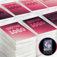 Factory Direct Low MOQ High Clarity Scratch Resistant Flexible Protective Card Sleeves for Storage Display Sports Cards