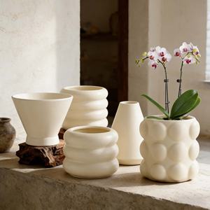 Macetas Grandes de Cerámica para Escritorio y Balcón, Diseño Moderno Ecológico para Plantas Araña y Suculentas, Directo de Fábrica - Product Image 5