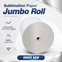 Papier de transfert par sublimation, papier blanc, rouleau jumbo pour impression par sublimation sur t-shirt, impression numérique