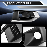 Grille de protection de phare antibrouillard avant de voiture de haute qualité avec finition brillante en nid d'abeille pour Audi A4 B9 2020 2021 2022