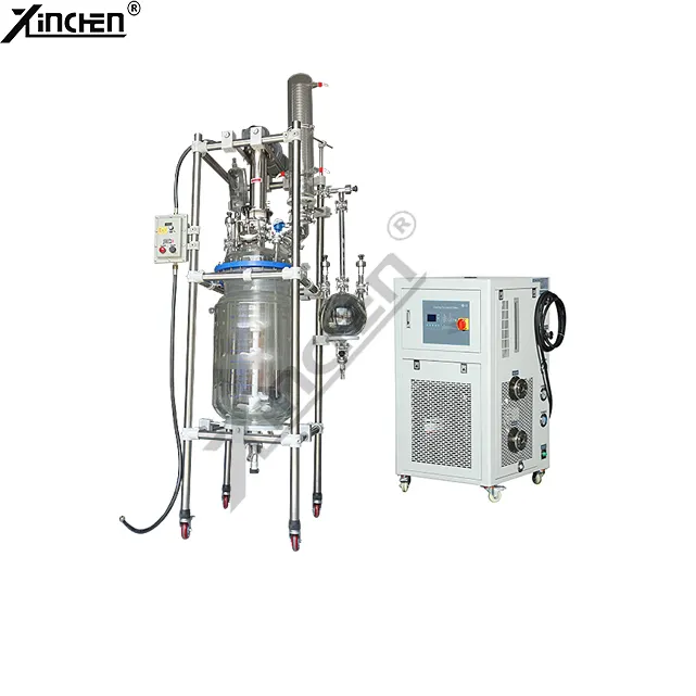 Peptide synthesis glass reactor/nutsche filter filtration system