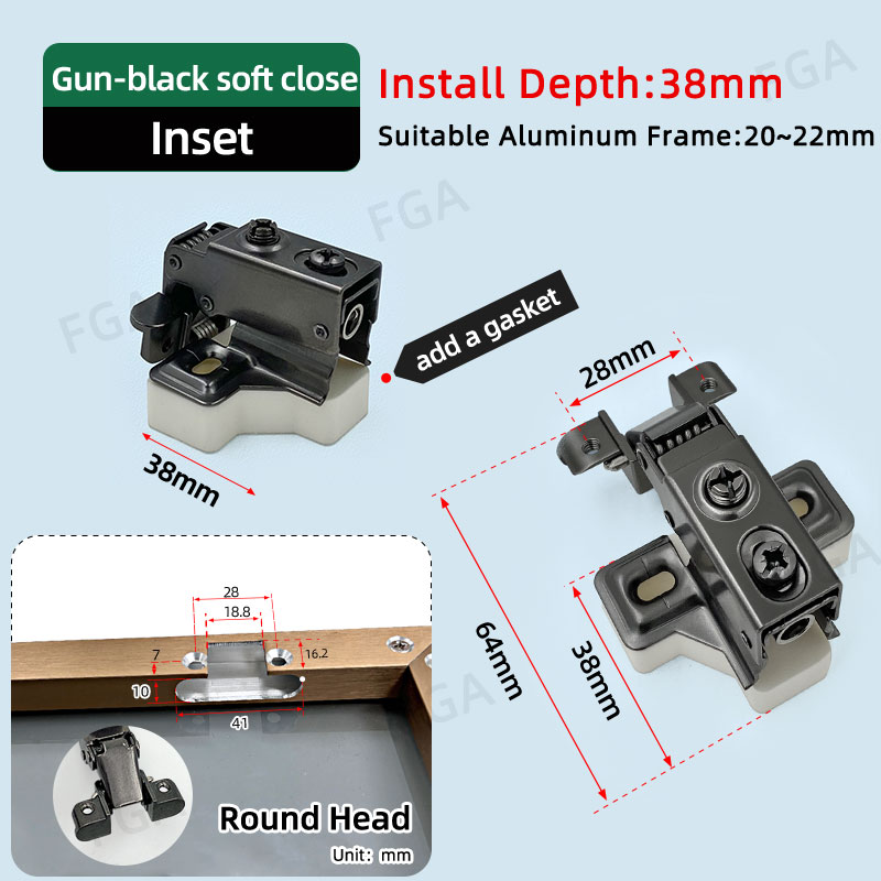 Round head-Gun-black-C