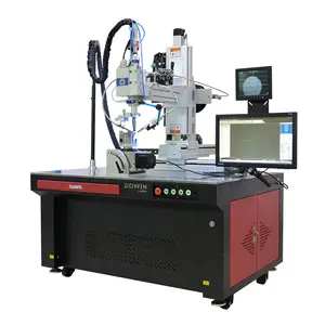 Porta de aço inoxidável automática lida com máquina de solda a laser 5 eixos componentes eletrônicos máquina de soldador a laser com rotativo