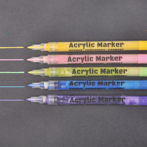 Красота Tooli Арт Набор 120 акриловые маркеры для рисования ручка 0,7 мм для легкого письма и творчества - Product Image 4