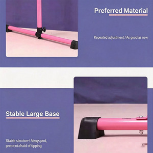 Barra da Balletto Doppia Portatile per Pratica di Danza a Casa, <span class=keywords><strong>Esercizi</strong></span> di Stretching, Resistente - Product Image 4