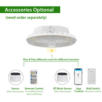 Lampu Kanopi LED 100 Watt untuk SPBU 0-10V Dimmer Bersertifikasi UL ETL Lampu SPBU Sudut Sorot Lebar Lampu Stadion LED Terang