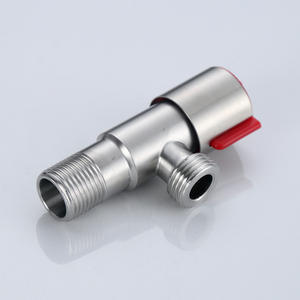 Robinet d'angle en acier inoxydable 304 Morning Dew avec molette perlée, filetage femelle, une entrée, deux sorties, pour chauffe-eau - Product Image 2