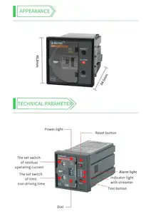 Acrel ASJ20-LD1C Panel Mounted Ground Residual Current Operated AC Type Earth Leakage Relay