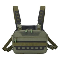 Sac de poitrine tactique multifonctionnel pour hommes, imperméable, pochette Molle EDC, sac de chasse et de camping en plein air, sac bandoulière réglable