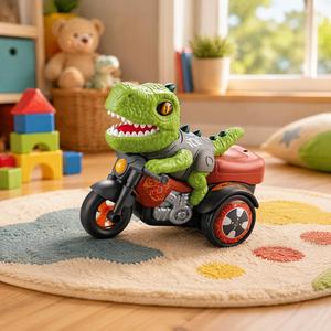 Jouet moto dinosaure <span class=keywords><strong>T</strong></span>-<span class=keywords><strong>Rex</strong></span> à succès avec lumière et son, rotation à 360°, pour garçons et filles, cadeau d'anniversaire - Product Image 4