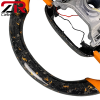 Volant sport en fibre de carbone forgée avec LED et indicateur de régime pour Toyota Corolla Rav4 Camry 8ème génération XA50 Rav4 Avalon 2018-2024