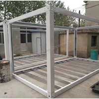 Maisonnette modulaire, ossature en acier, petite maison, 6m*3m, kit de structure en acier pour toit triangulaire, en kit, à vendre