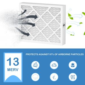 Merv 13 Pleated Bộ lọc không khí thay thế tương thích với Zephyr vgf loạt 20x20x3 toàn bộ nhà trở lại lưới tản nhiệt không khí lọc - Product Image 3