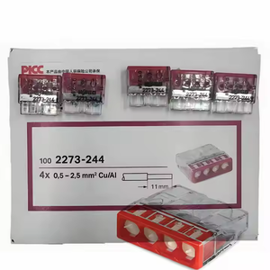 Wagos Original 2273-242/243/244/245/248 Feder austauschbarer Schnellanschluss-Kabelst ecker <span class=keywords><strong>2</strong></span>/<span class=keywords><strong>3</strong></span>/4/5/8 Trou-Loch-Klemmen blöcke - Product Image 5