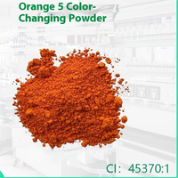 D&C Orange N° Poudre cosmétique changeante de couleur à 5 températures, importée du Japon, CI45370:1, orange japonaise changeante de couleur n°1 201