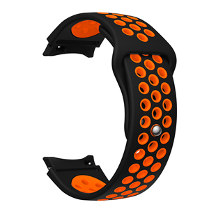 Double couleurs Designer pour <span class=keywords><strong>Samsung</strong></span> Galaxy <span class=keywords><strong>Watch</strong></span> 4 <span class=keywords><strong>5</strong></span> 6 7 Series Universal 20mm Sport Smart Silicone <span class=keywords><strong>Watch</strong></span> Wristband Bracelet Belt - Product Image 1