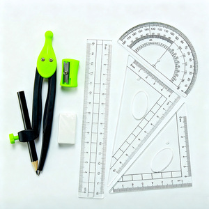 Set di materiale scolastico con bussola in metallo a 7 pezzi con penna a penna bussola matematica strumenti da disegno per studenti Outils De Geometrie - Product Image 4