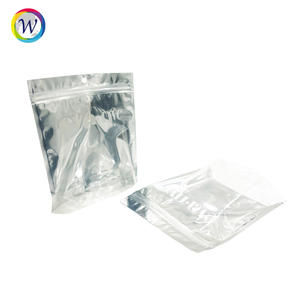 Pochette en plastique Mylar transparente avec dos en feuille, personnalisée, pour produits de soin de la peau - Product Image 3