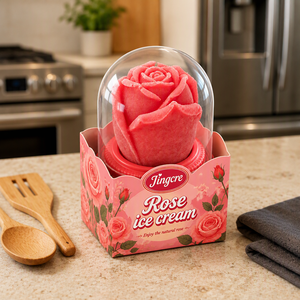 Helado de Frutas 3D Viral Realista con Sabor a Chocolate y Rosa, Puré de Frutas Naturales, Certificado HALAL, Caja de 12 Unidades - Product Image 5