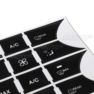สติ๊กเกอร์ซ่อมแซมสำหรับเมอร์เซเดส-เบนซ์ W204 C300 C350 2008-2014 ปุ่มเปลี่ยนไวนิลควบคุมอุณหภูมิสติ๊กเกอร์อุปกรณ์เสริม - Product Image 6