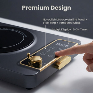 3500W Commercial Induction Cooker Infrared Heavy Duty Stainless Steel Large Capacity Fast Heating Induction <b>Stove</b> Dual Power Dis - Product Image 1