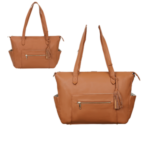 Mochila Pañalera Premium Personalizada de Gran Capacidad, Resistente al Agua, Material PU, Portátil, con Correas para Cochecito, para Mamá - Product Image 1