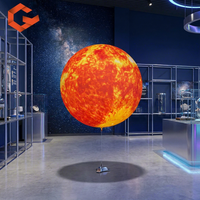 Ballon gonflable géant de 4 m en forme de globe terrestre avec lumières LED pour décorations de fête