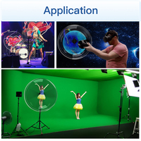 Ventilador Holográfico 3D de 100 cm con Entrada HDMI, Proyector 3D Publicitario con Cable HDMI, Puede Reproducir el Mundial 2023 en Tiempo Real