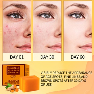 <span class=keywords><strong>Savon</strong></span> blanchissant artisanal au glutathion, curcuma et acide kojique pour les taches brunes et l'éclaircissement de la peau - Product Image 6