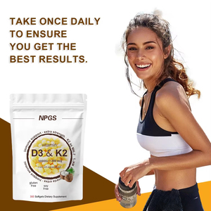 Complément alimentaire en gélules molles D3 1000 UI K2 200 mcg pour adultes - Product Image 4