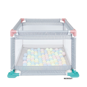 Haute qualité grande taille portes en plastique sûr bébé clôture parc Portable petit quatre coins jouer cour aire de <span class=keywords><strong>jeux</strong></span> avec balle - Product Image 1