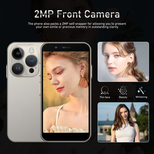Mini Smartphone I15 con Tarjeta SIM, 3G Desbloqueado, Pantalla de 4.0'', Android 8.1, Quad Core, <span class=keywords><strong>2</strong></span>+16GB, Doble SIM, Face ID, 2000mAh, Tipo C, Teléfono Móvil de Bolsillo - Product Image 6