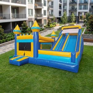 Château gonflable bleu populaire Yibei, équipement <span class=keywords><strong>de</strong></span> jeu <span class=keywords><strong>pour</strong></span> enfants, idéal <span class=keywords><strong>pour</strong></span> les fêtes d'<span class=keywords><strong>anniversaire</strong></span>, la <span class=keywords><strong>location</strong></span> et les événements commerciaux - Product Image 5
