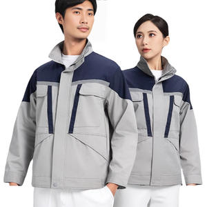 Vêtements <span class=keywords><strong>de</strong></span> travail professionnels pour hommes, uniforme <span class=keywords><strong>de</strong></span> travail, polyester et coton respirant <span class=keywords><strong>de</strong></span> haute qualité, combinaison <span class=keywords><strong>de</strong></span> sécurité industrielle - Product Image 1