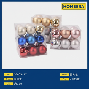 All'ingrosso natale D12cm ornamenti di vetro di lusso colori assortiti palle Per l'artigianato 48 scatole Per cartone con dimensioni personalizzate - Product Image 1