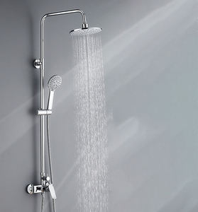 Bathroom Rain Black <b>Shower</b> Mixer <b>Shower</b> 3 Functions <b>Bathing</b> <b>Set</b> Storage Rack Type Contemporary Exposed <b>Shower</b> Faucet - Product Image 3