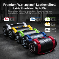 Sac de sable robuste pour entraînement de force, multi-poignées, imperméable, résistant à l'usure, pour CrossFit, salle de sport à domicile, fitness