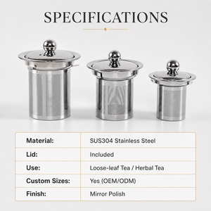 Infusor de Té de Malla Fina, Fácil de Limpiar, Portátil, con Logotipo Personalizado OEM, Ecológico, Apto para Lavavajillas, Cesta para Infusión de Té, Venta al Por Mayor - Product Image 6