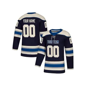 Hot Bán Hàng Thể Thao Mans Hockey Jersey Nhà Máy Biểu Tượng Tùy Chỉnh Chất Lượng Cao Tập Thể Dục Quần Áo Thể Thao Mens Hockey Jersey