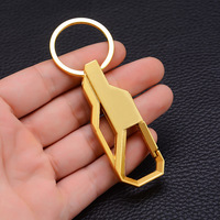 Metall-Karabiner-Schlüsselanhänger, hohler Schlüsselring, Großhandel, individueller Business-Schlüsselhalter, tragbarer Taschenanhänger für den täglichen Gebrauch, Geschenk