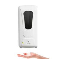 Dispensador automático de jabón con sensor de plástico ABS, dispensador de desinfectante de manos sin contacto montado en la pared, dispensador de jabón líquido