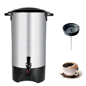 30杯6L商用咖啡锅炉不锈钢电动咖啡壶，带渗滤器