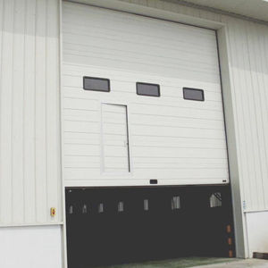 Porte Industrielle Suspendue Coupe-Vent Personnalisable avec Accès Piétonnier et Chariot, Économie d'<span class=keywords><strong>Énergie</strong></span>, Conception Automatique Segmentée - Product Image 1