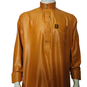 Nieuwe design islamitische traditionele bescheiden stijl kleding groothandel Thobe/<span class=keywords><strong>Jubba</strong></span> uit Dubai Qatar voor heren - Product Image 3